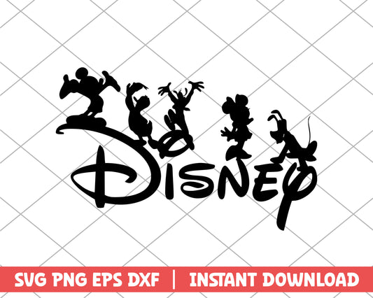 Disney black disney svg