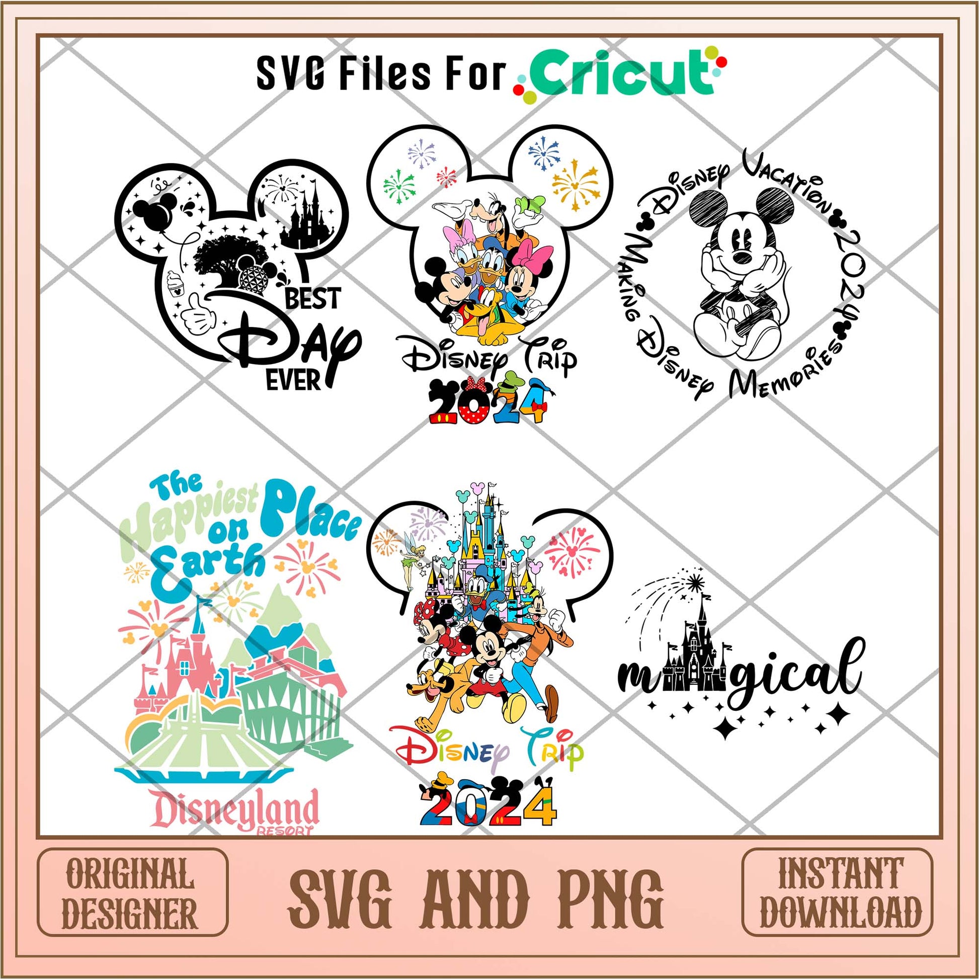 Disney cartoon logo svg bundle 