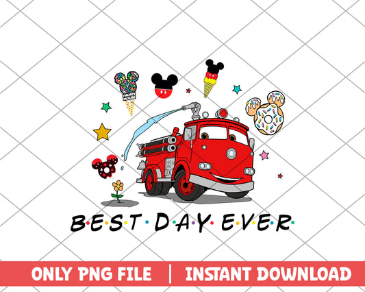 Disney car best day ever disney png