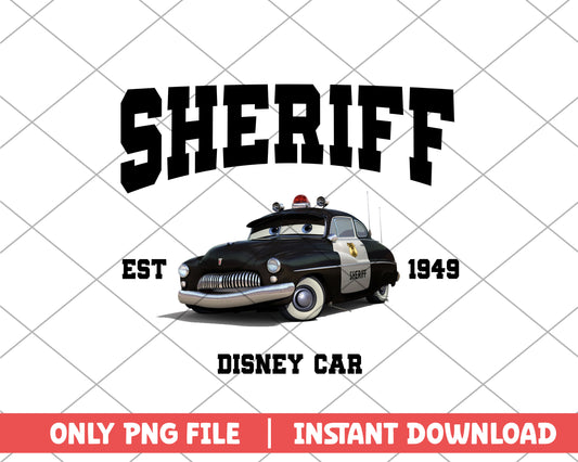 Disney car sherief disney png