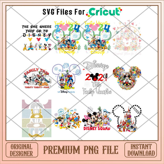 Disney cartoon 2024 art png bundle