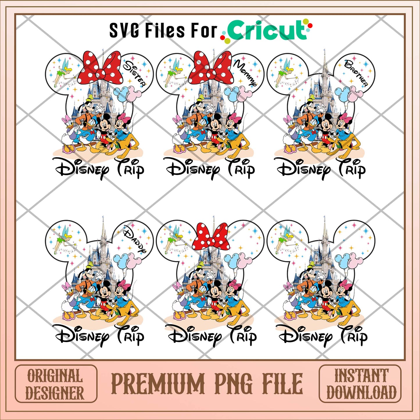 Disney trip mickey head png bundle