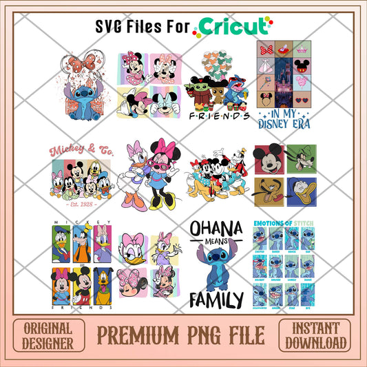 Disney cartoon 2024 art png bundle ver 2