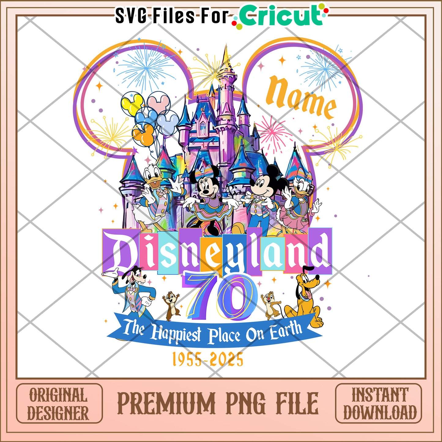 Disney celebrates its 70th anniversary png, disneyland png