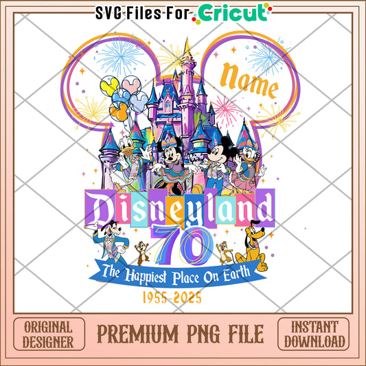 Disney celebrates its 70th anniversary png, disneyland png