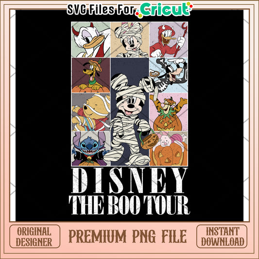 Disney characters png, halloween​ cartoons png, halloween decor png