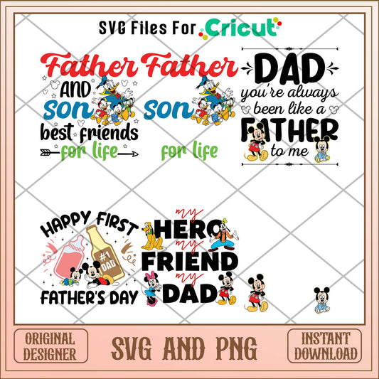 Disney dad svg bundle, Instant download