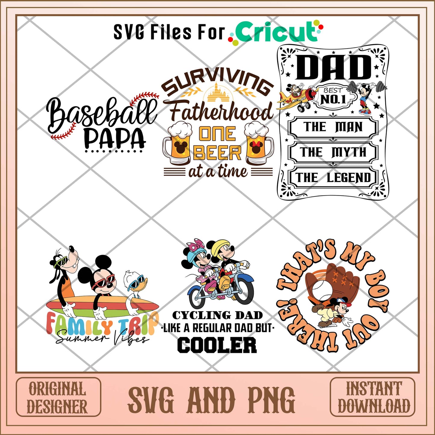 Disney dad svg bundle ver 4, Instant download