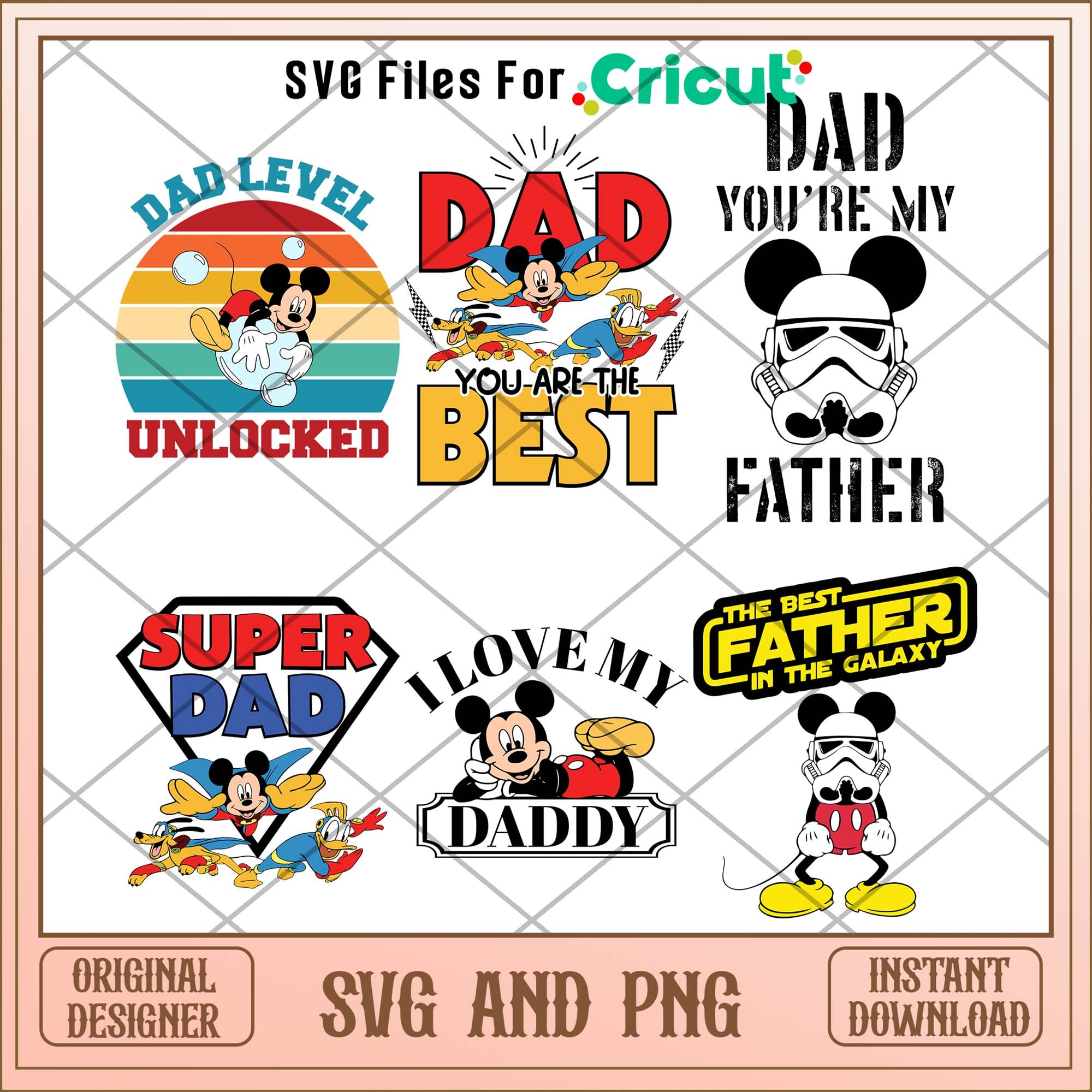 Disney Dad Sign Disney dad svg bundle ver 5, Instant download – svg files for cricut