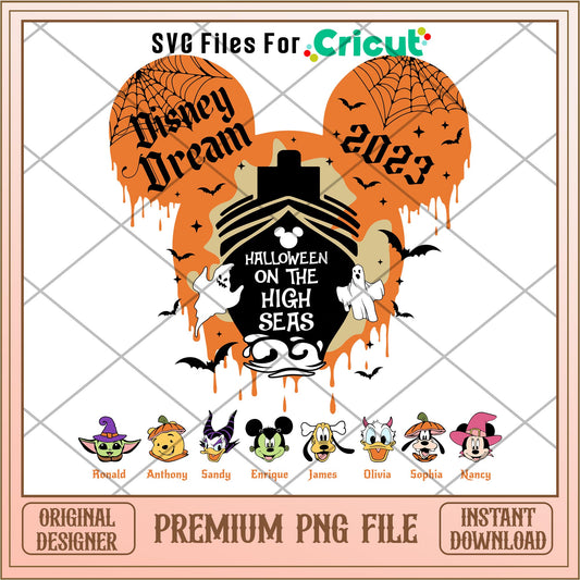 Disney dream 2023 Halloween On The High Seas  png, Disney characters png, Digital Download
