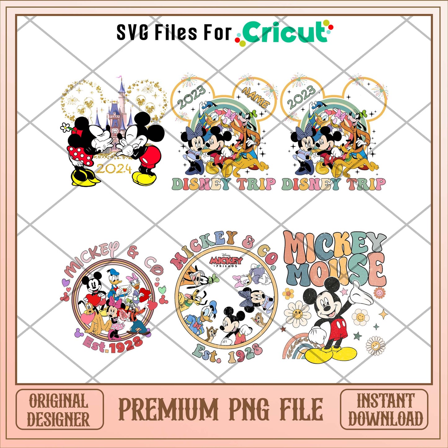 Disney Mickey mouse 2024 trip png bundle