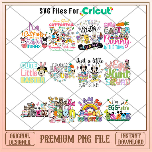 Disneyland Cute little Easter png bundle