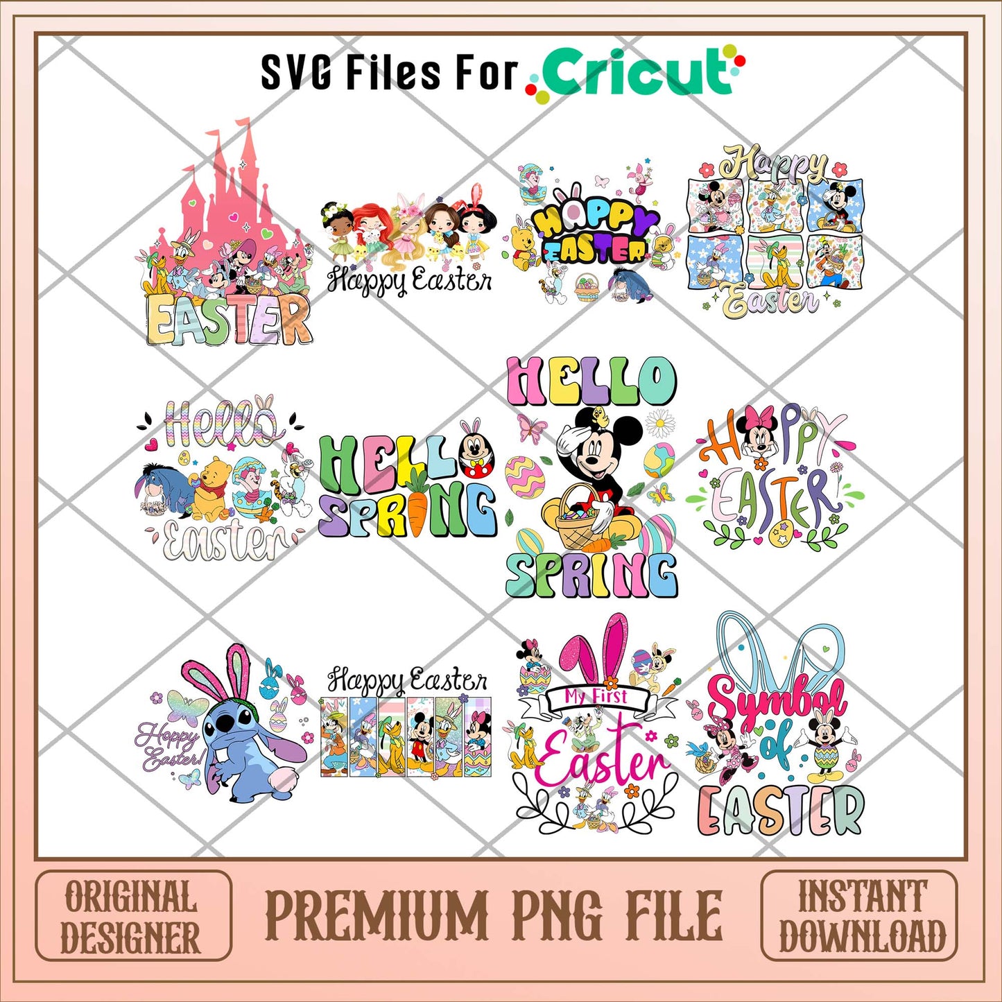 Disneyland Hello Easter png bundle