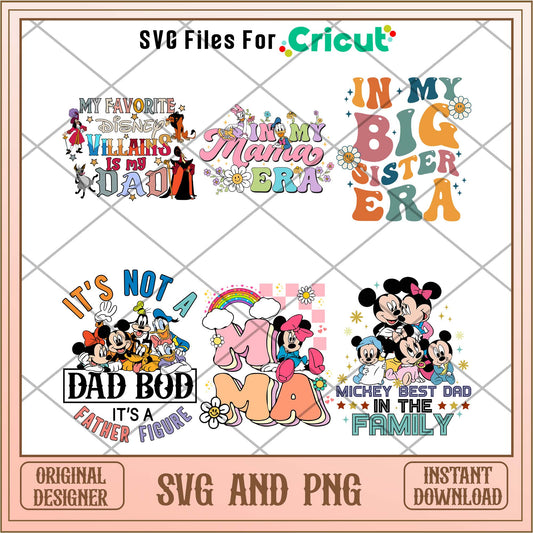 Disney family era svg bundle 