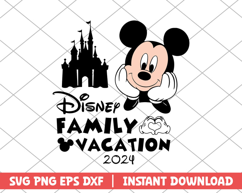 Disney family vacation 2024 disney svg