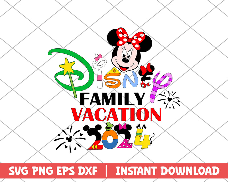 Disney family vacation minnie mouse disney svg