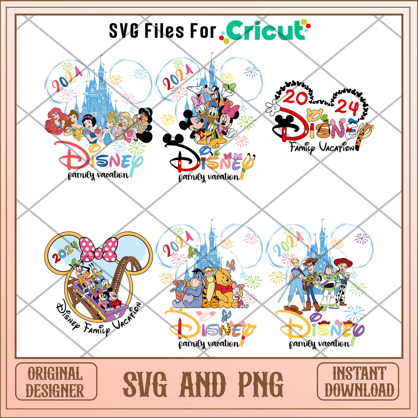 Disney family vacation svg bundle 