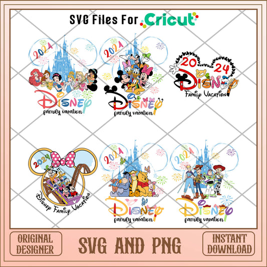 Disney family vacation svg bundle 