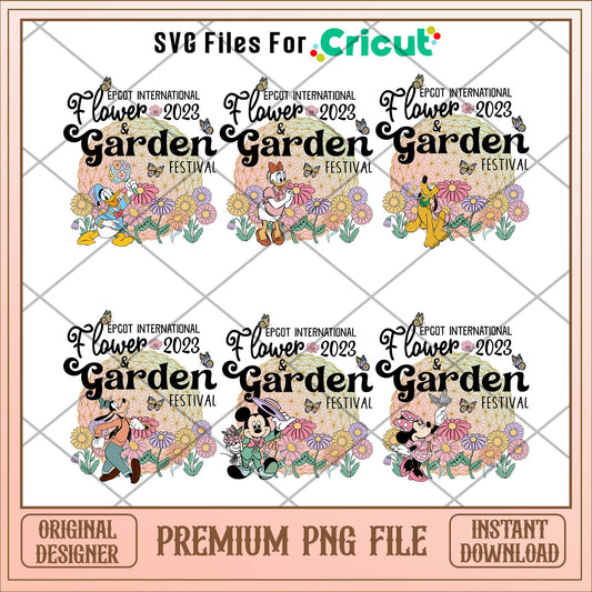 Disney flower garden png bundle