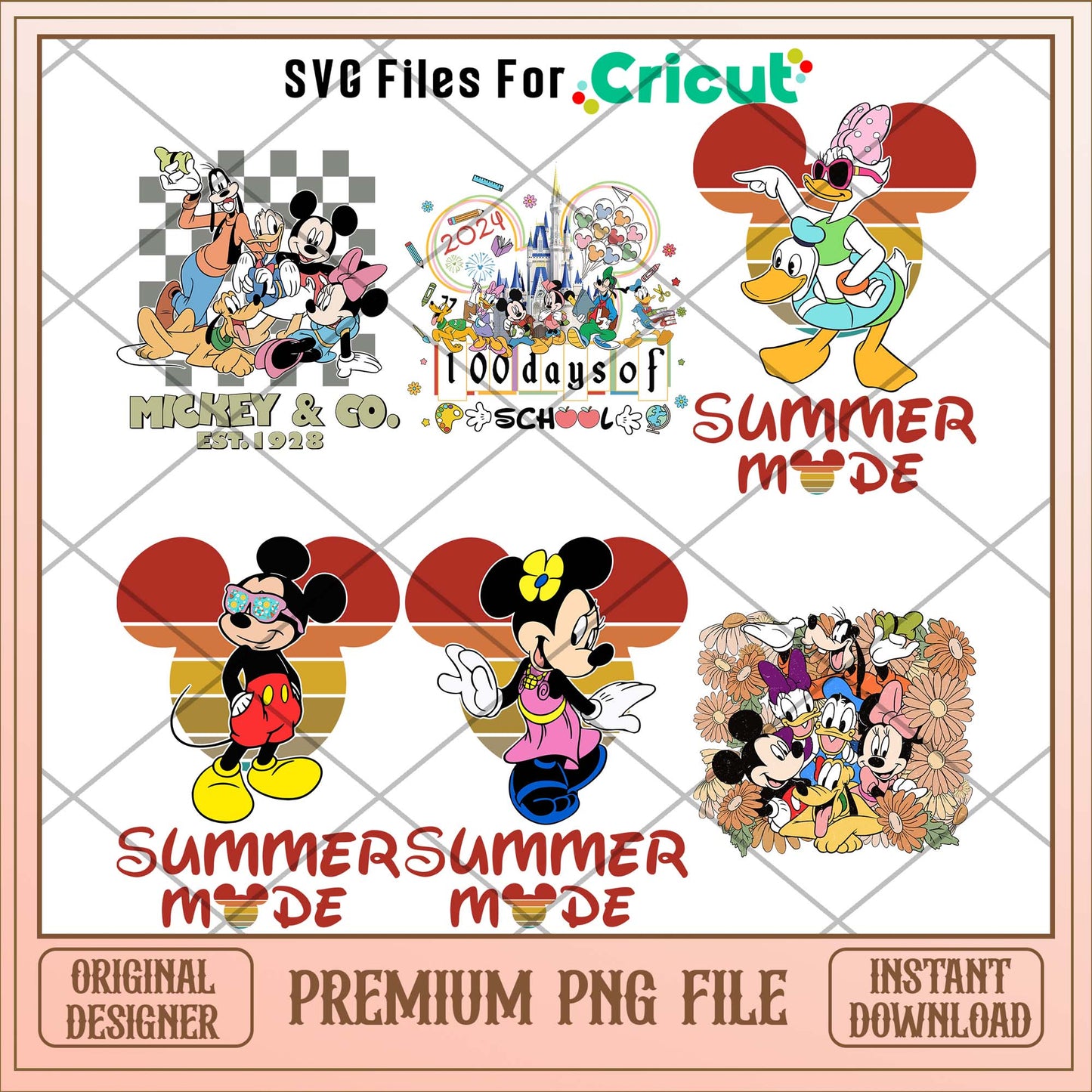 Disney summer world friends png bundle