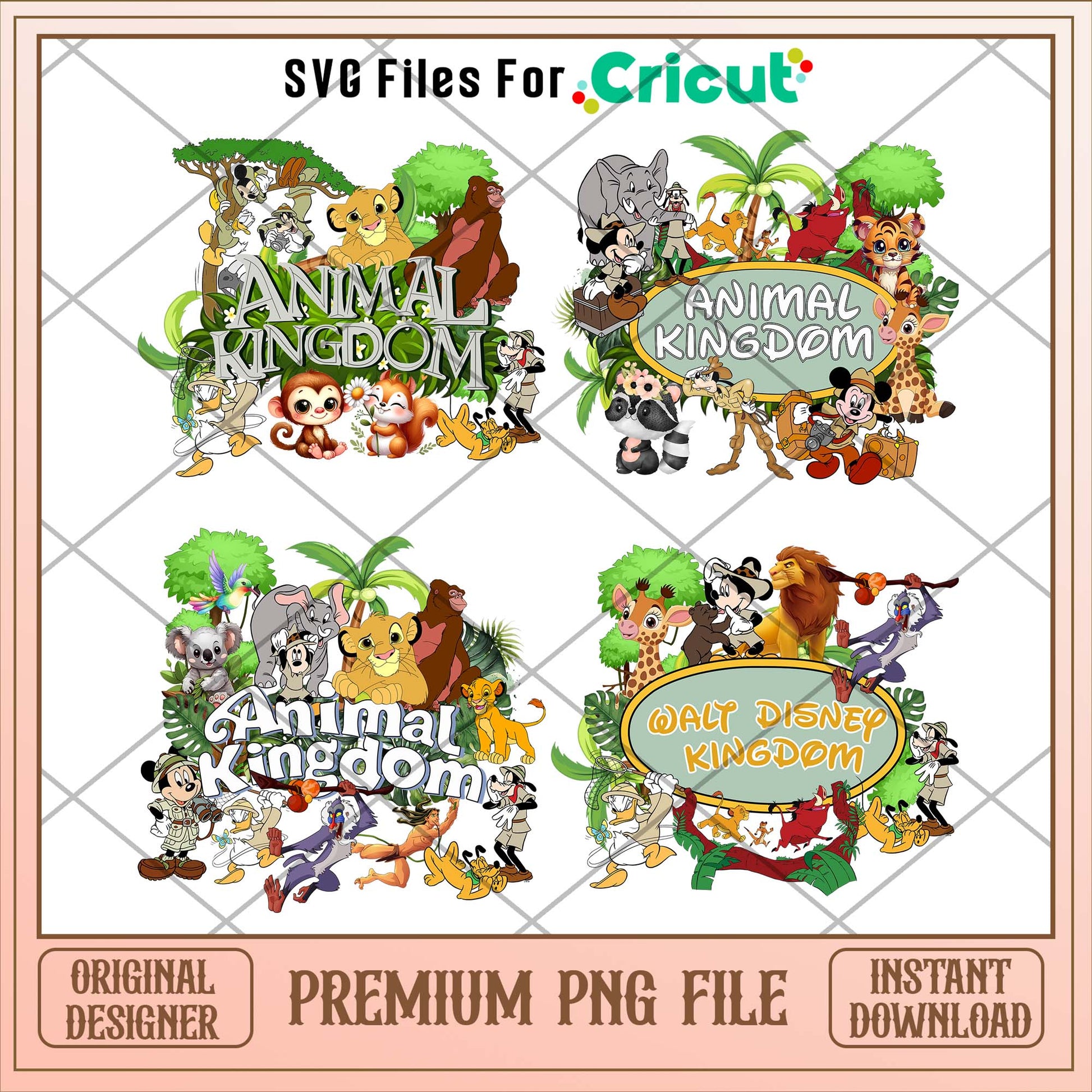 Disney friends animal kingdom png bundle