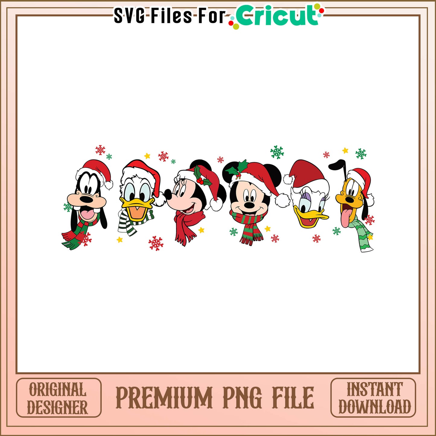 Disney funhouse scarf merry christmas png, daisy duck cartoon​ png