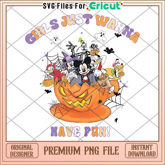 Disney girls just wanna have fun png, halloween kills​ png, halloween era png