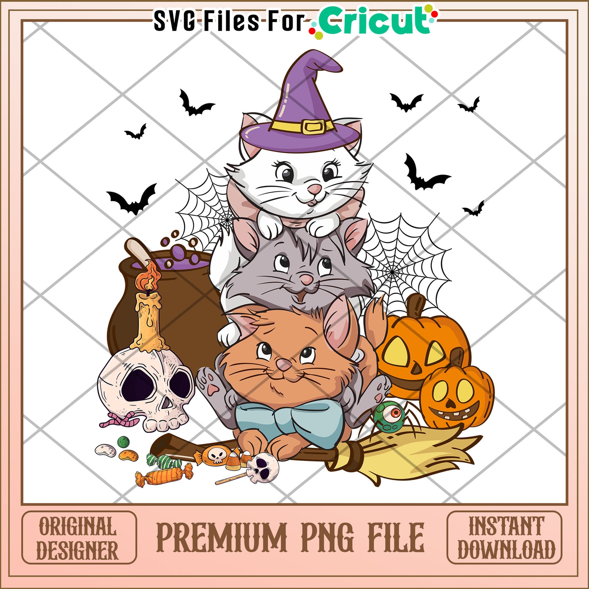 Disney halloween cat png, spooky halloween​ png, halloween season png