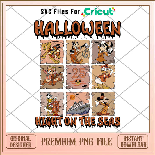 Disney halloween hight on the seas png, Disney characters png, Digital Download