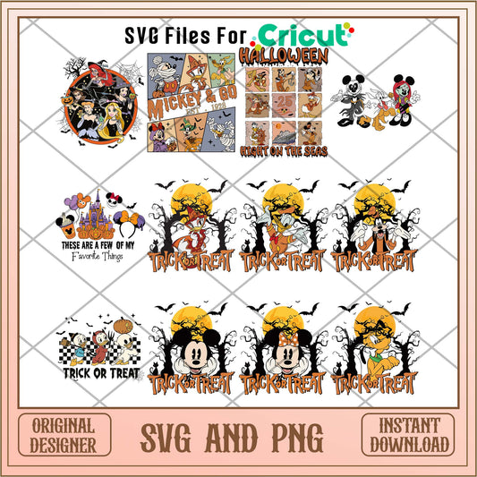 Disney Halloween trick or treat svg bundle