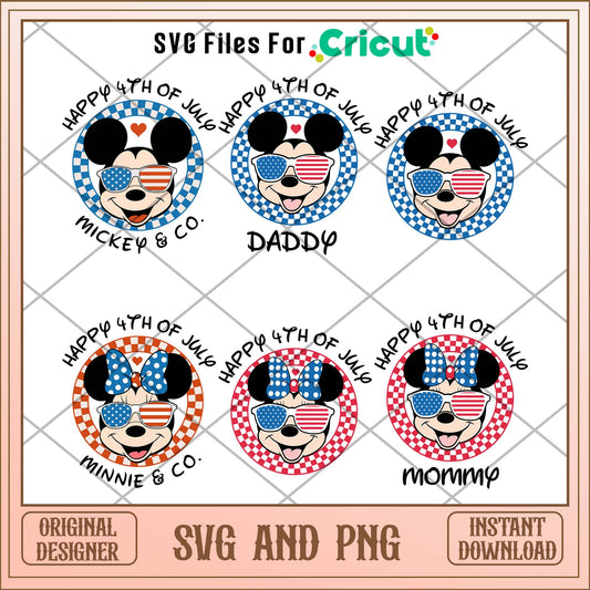 Disney happy 4th of july svg bundle