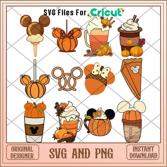 Walt Disney World Halloween snacks SVG bundle