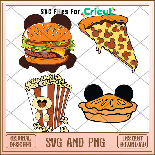 Disney Halloween fast food Svg Bundle