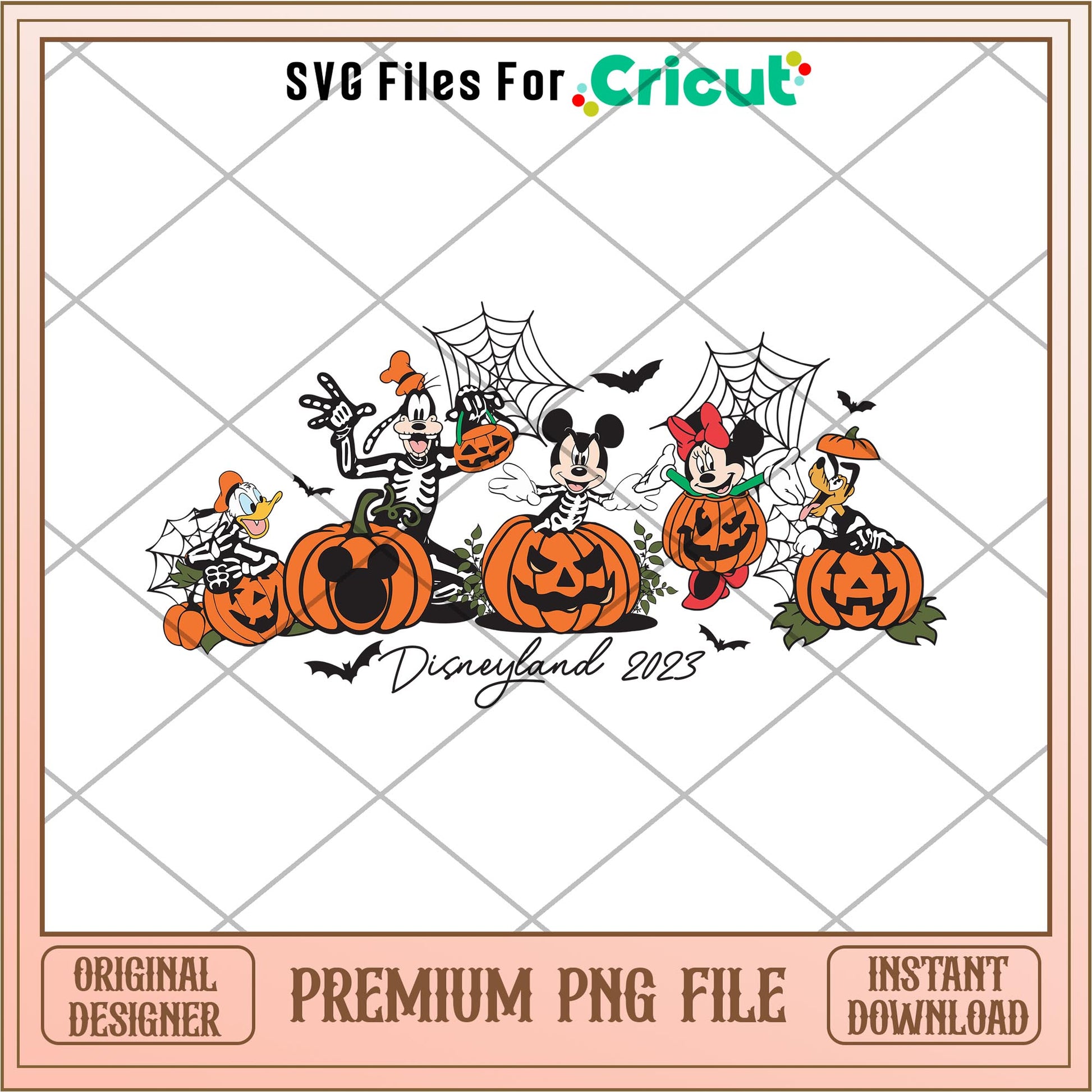 Disneyland 2023 halloween png, Disney characters png, Digital Download
