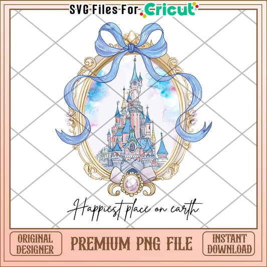 Disneyland Castle Watercolor PNG Printable
