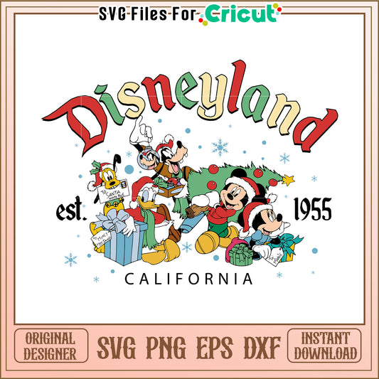 Disneyland Christmas SVG PNG EPS DXF