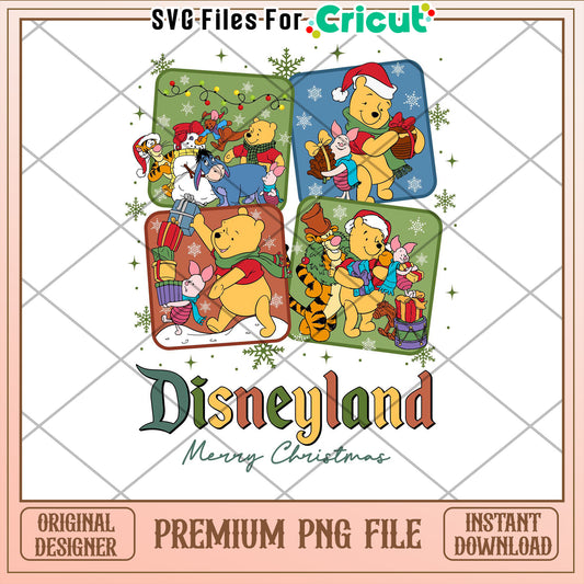 Disneyland Christmas Winnie the Pooh PNG