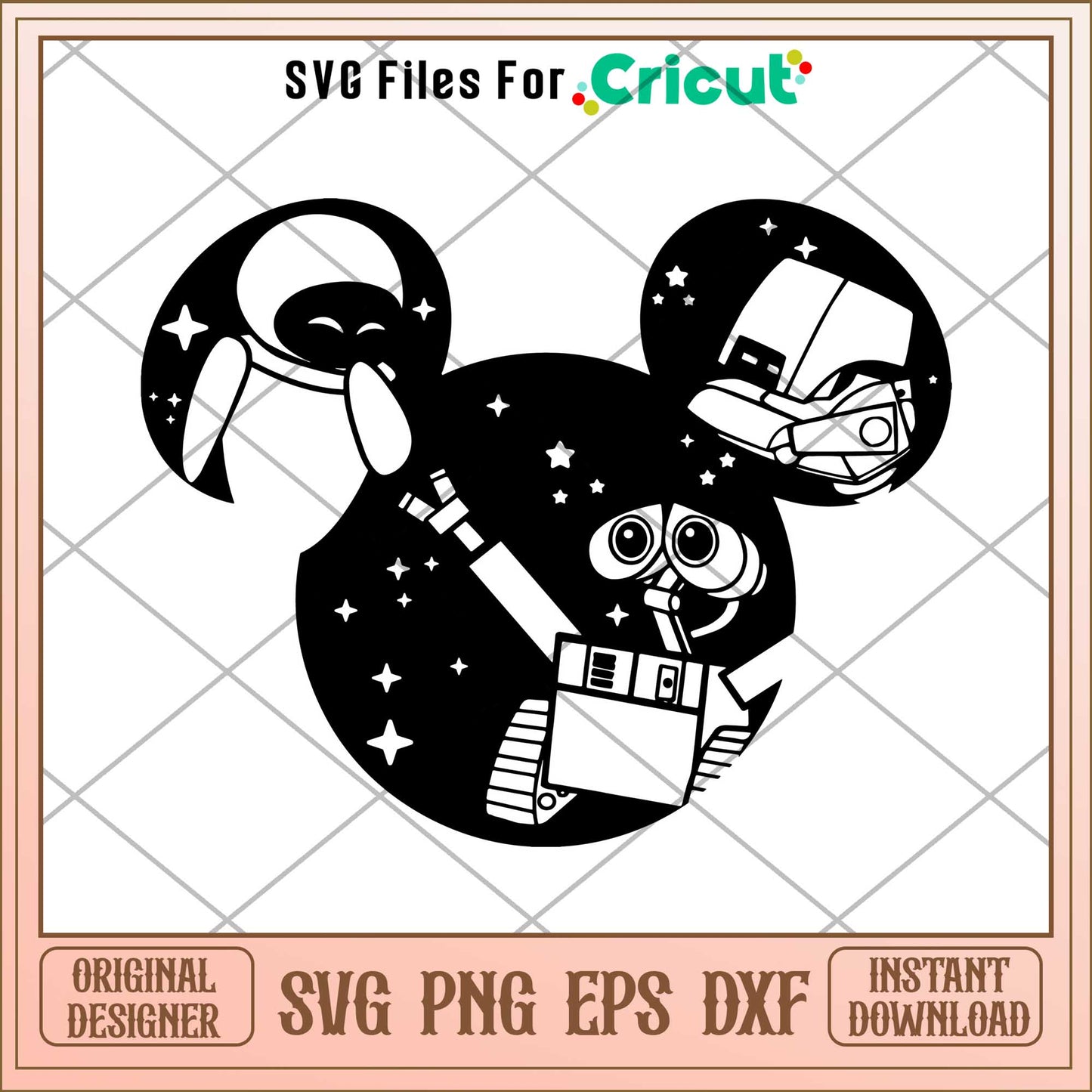 Disneyland Ears Svg, Robot Walle Svg, walle svg, digital dowload