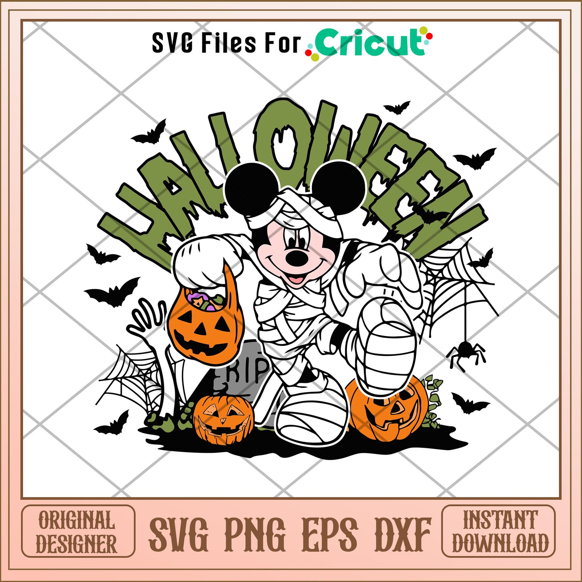 Disneyland Halloween Mouse Mummy svg, Disney characters svg, Digital Download