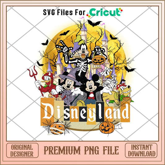 Disneyland Halloween png, Disney characters png, Digital Download (2)