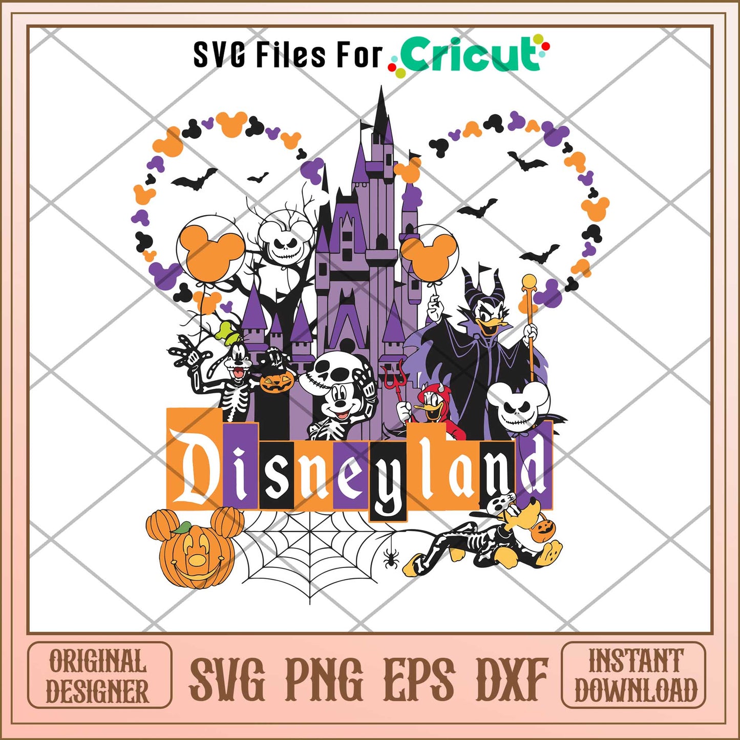 Disneyland Halloween svg,  Disney characters svg, Digital Download