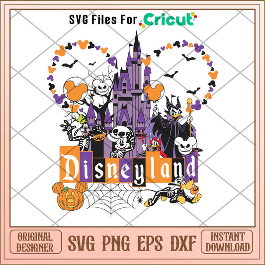 Disneyland Halloween svg,  Disney characters svg, Digital Download