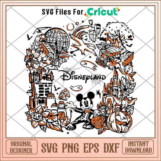 Disneyland Halloween svg, Disney characters svg, Digital Download