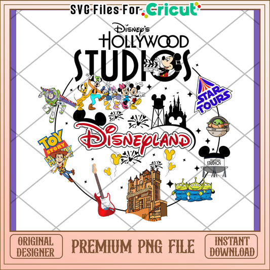 Disneyland Hollywood Studios PNG Design