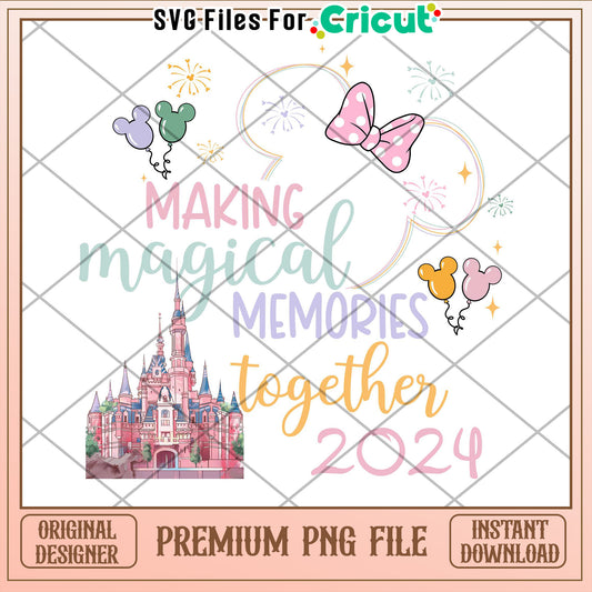 Disneyland Magical Memories 2024 PNG