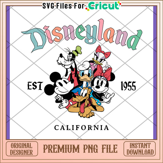 Disneyland PNG Classic Characters Design