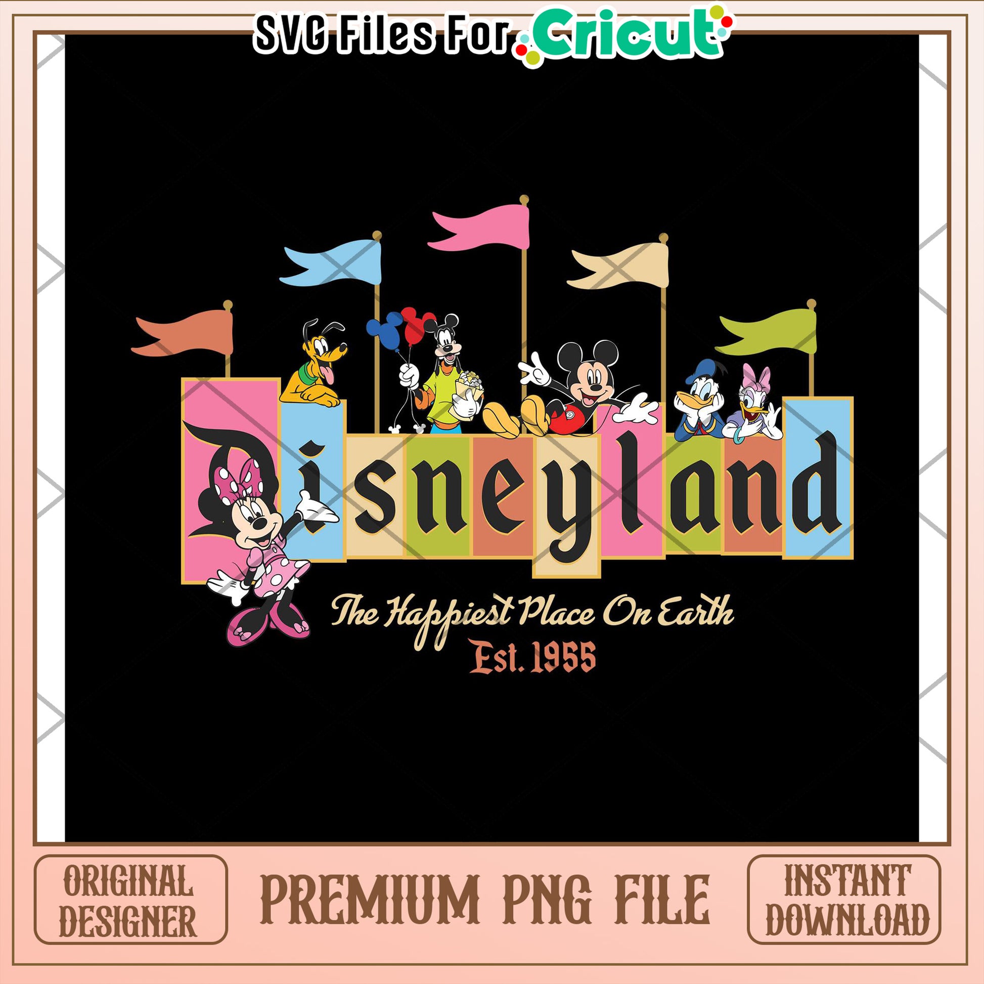 Disneyland PNG Cricut File Instant Download