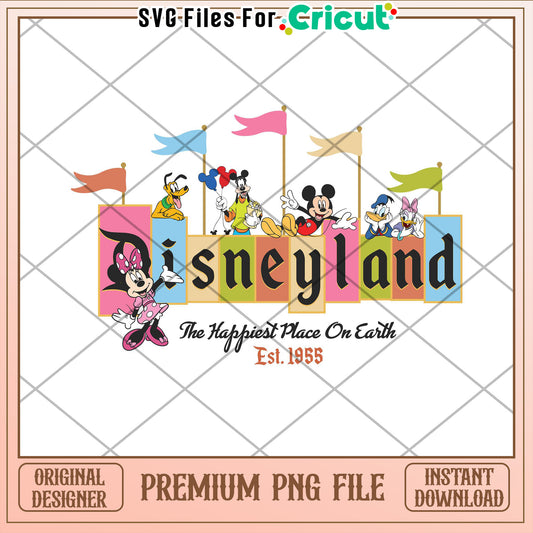 Disneyland PNG Design Instant Download