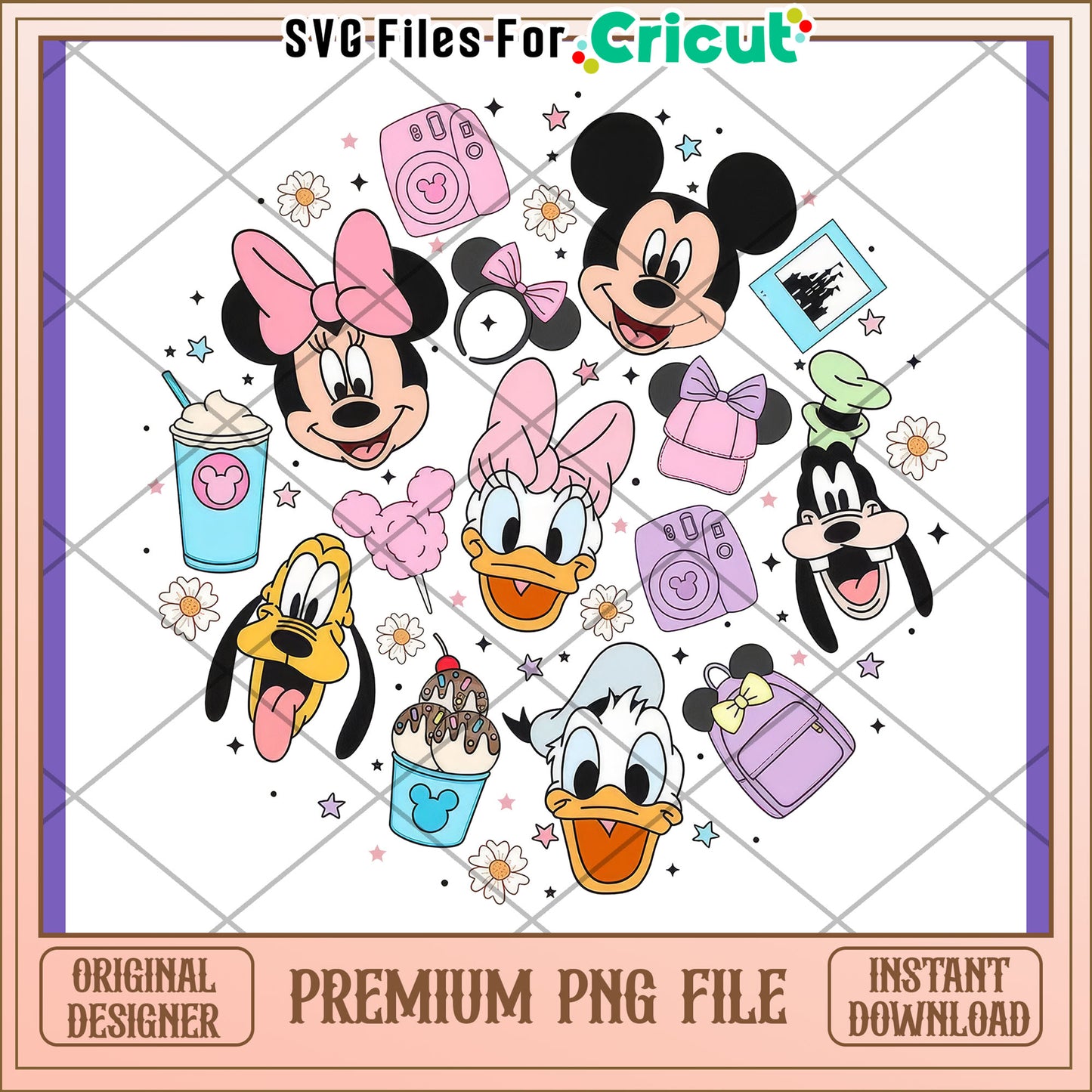 Disneyland PNG Sublimation Design