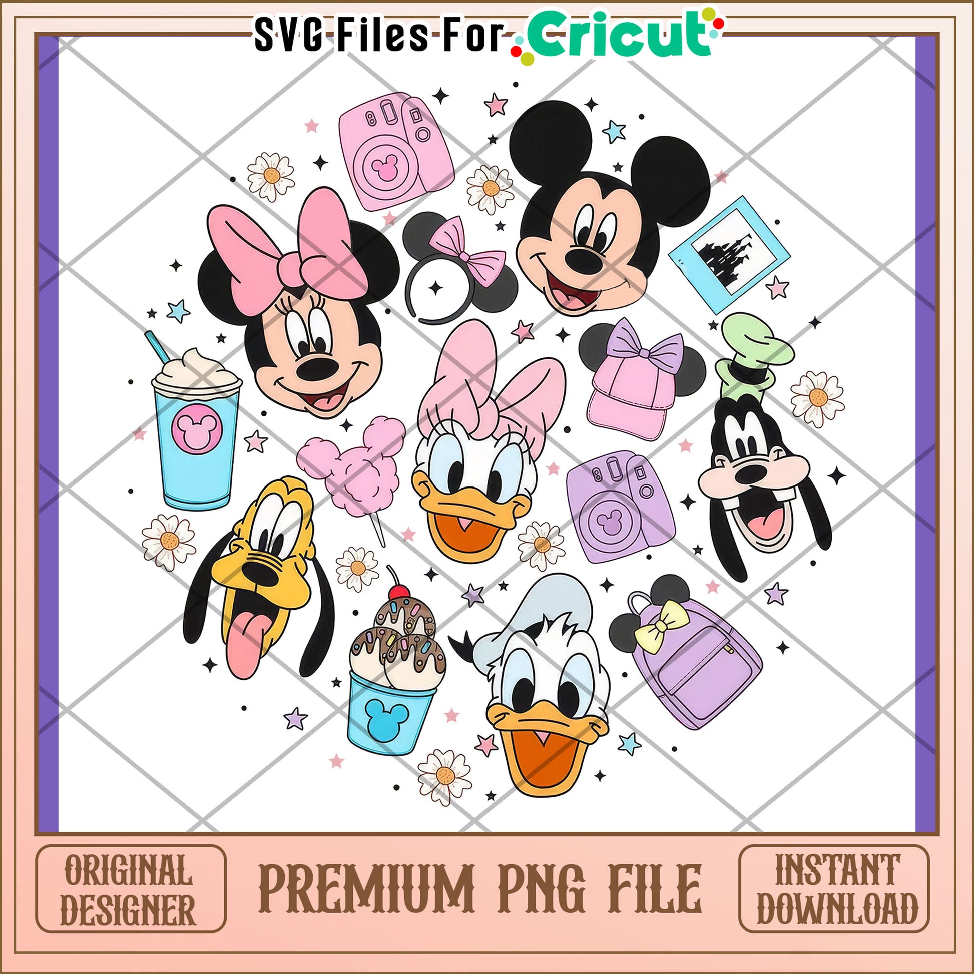 Disneyland PNG Sublimation Design